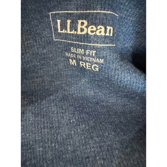 L.L.Bean Men’s Size Medium Slim Fit Mini Waffle Unshrinkable Henley Style 502225 - Picture 7 of 9